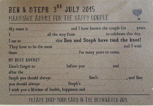 Marriage Guidence Card