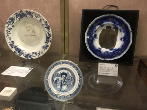 Chung Ling Soo Plates (Signed) and lead shot